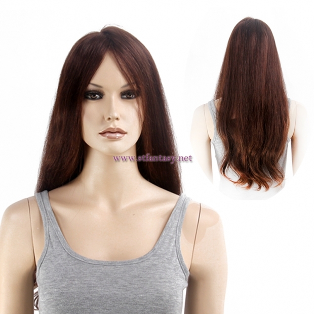 100 Human Hair Wigs Made In China Long Brown Full Lace Human Hair Wig For Women