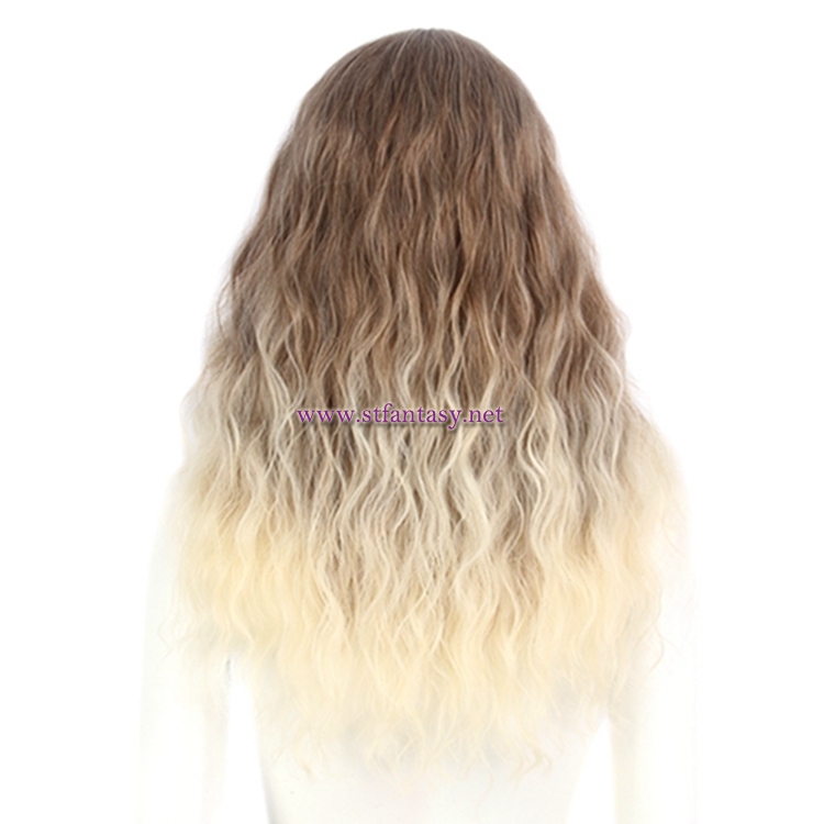 Women Ombre Wig-Wholesale 23 Inch Yaki Long Curly Synthetic Hair Wig For Women