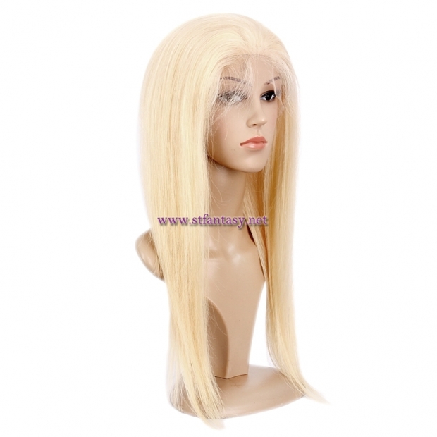 Human Hair Full Lace Wig-Wholesale Long Straight Blonde Indian Human Hair Wig For Women