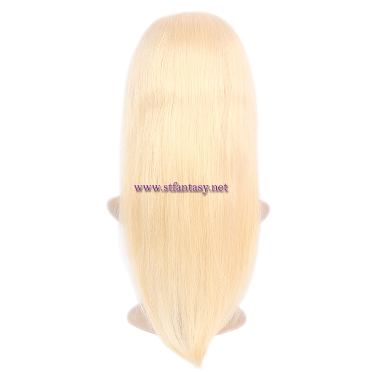 Human Hair Full Lace Wig-Wholesale Long Straight Blonde Indian Human Hair Wig For Women