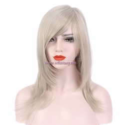 Women Hair Wigs-20 Inch Silver Gray Wig Cosplay Long Straight Hair Wig For White Women