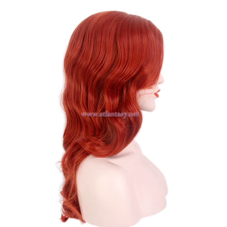 Women Cosplay Wig-Anime Mermaid Cosplay Wig Beautiful Red Long Curly Wig For Women
