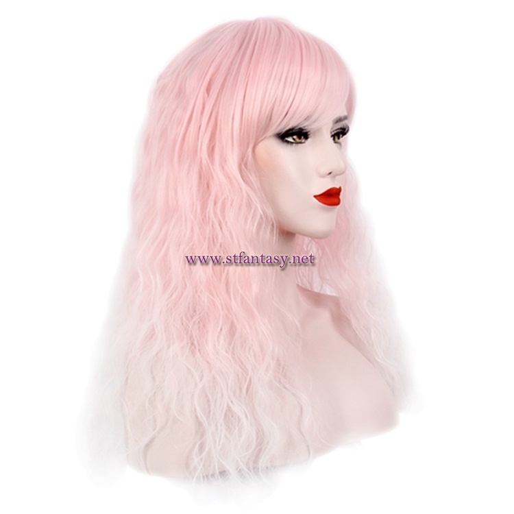 Cosplay Pink Wig-Guangzhou Wig Wholesale Long Yaki Women Hair Wig For Cosplay