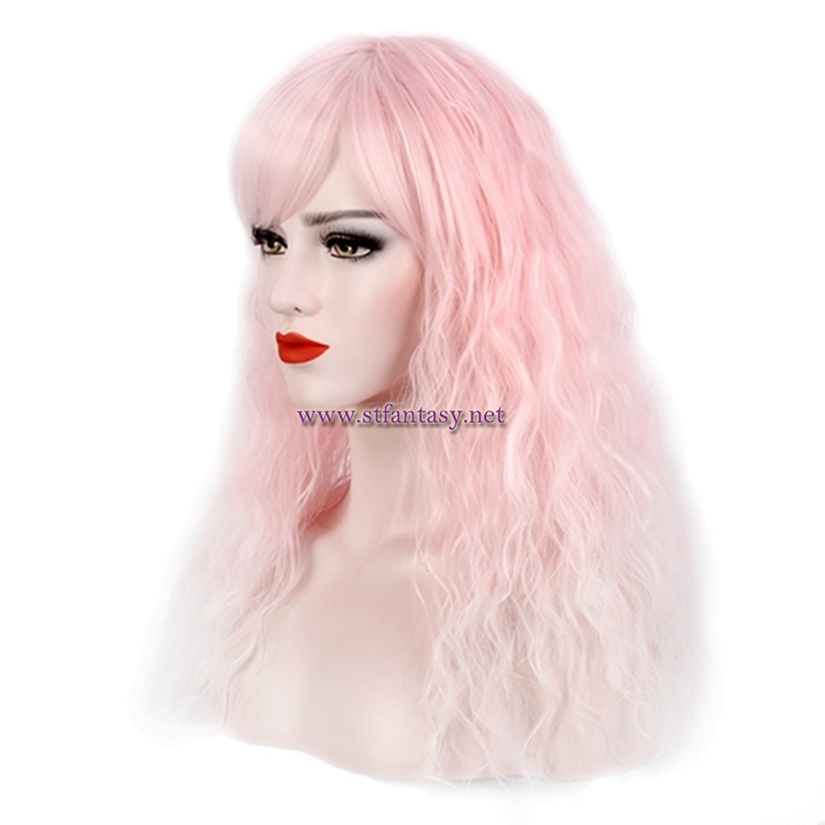 Cosplay Pink Wig-Guangzhou Wig Wholesale Long Yaki Women Hair Wig For Cosplay