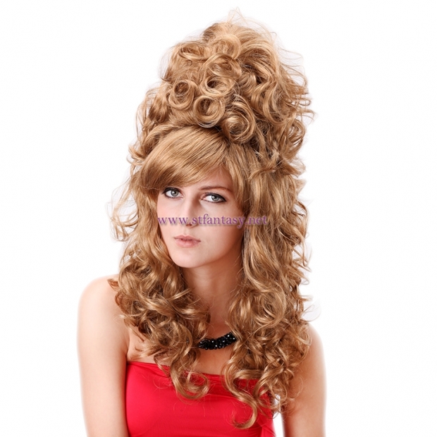 Shenzhen Wig Factory-Long Curly Wavy  High Hairpin Special Design Wig