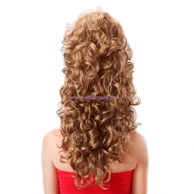 Shenzhen Wig Factory-Long Curly Wavy  High Hairpin Special Design Wig