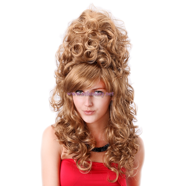 Shenzhen Wig Factory-Long Curly Wavy  High Hairpin Special Design Wig