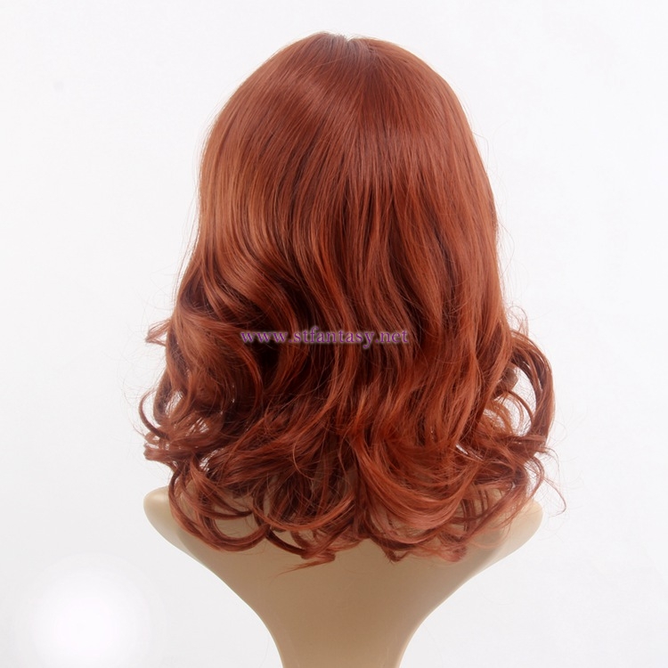 Fantasy Wig Wholesale-Heat Resistant Fiber 17" Dark Brown Custom Wigs