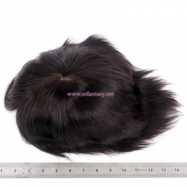 Mens Toupee Wholesale- 100% Virgin Hair 11X9  Natural Straight Pieces