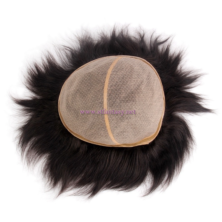 Wholesale Hairpieces -100% Virgin Hair Super PU 12x10 Toupee for Man