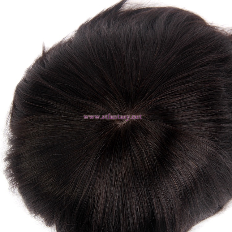 Mens Toupee Wholesale- 100% Virgin Hair 11X9  Natural Straight Pieces