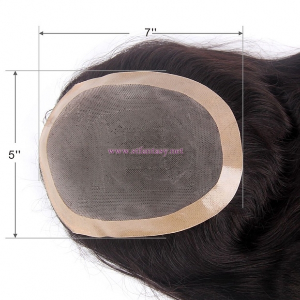 Body Wave Women Toupee-Wholesale 100% Virgin Hair 7x5 Lace Closure