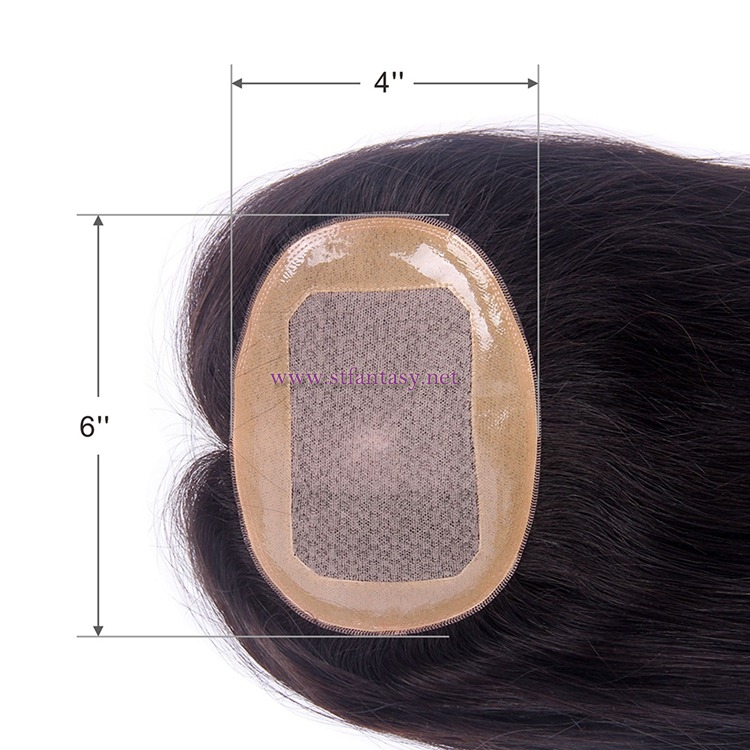 Women Bald Wig -6x4 Quality 22" Straight Toupee Manufacturer China