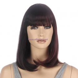 Straight Bob Wig Supplier-Wholesale 15“ ”Bob Wig Hair Style Synthetic  Wig China