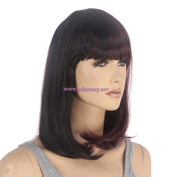 Straight Bob Wig Supplier-Wholesale 15“ ”Bob Wig Hair Style Synthetic  Wig China
