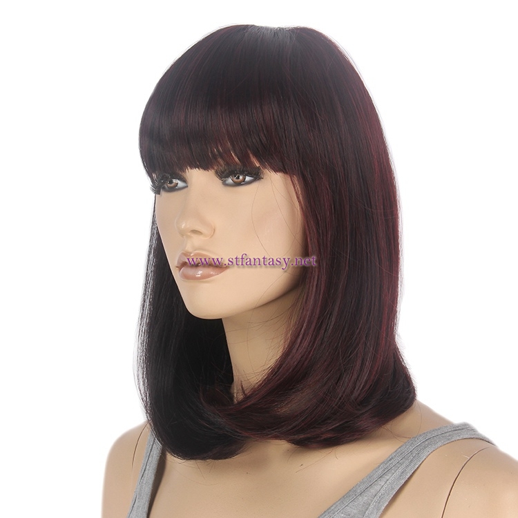 Straight Bob Wig Supplier-Wholesale 15“ ”Bob Wig Hair Style Synthetic  Wig China