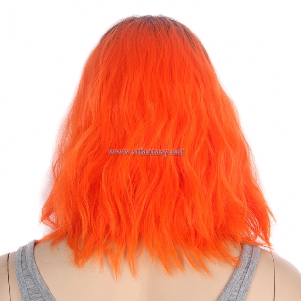 Guanghzou Wig Supplier-16" Ombre Orange Party Wig for Women