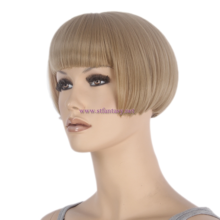 Mannequin Wig- Top Quality Blonde Straight Bob Wig for Display Model