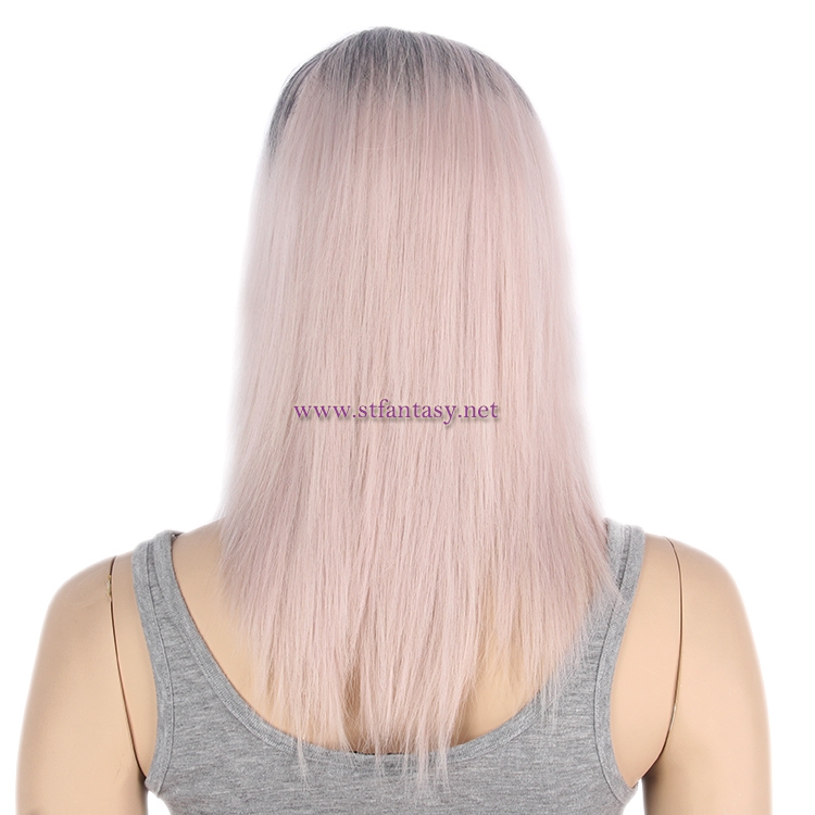 Pink Ombre Wig- 17" Fashion Synhtetic Cosplay Wig St Fantasy Wig