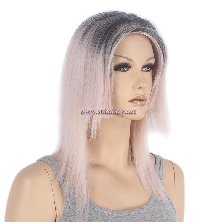Pink Ombre Wig- 17" Fashion Synhtetic Cosplay Wig St Fantasy Wig