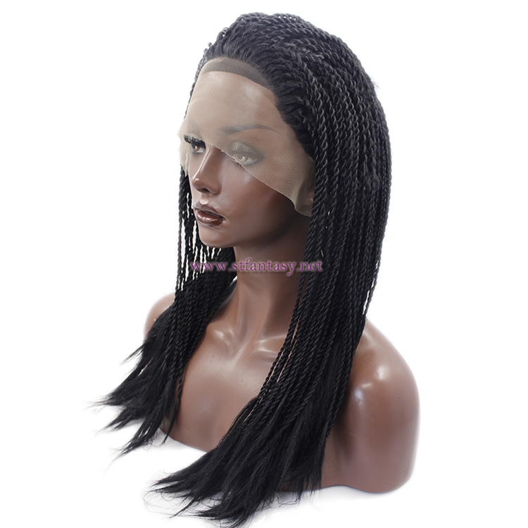 Braided Hair Wigs- 22 Inch Synthetic Lace Front Wig Manufactory