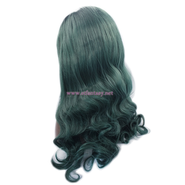 Ombre Wig Supplier- 26 inch Long Curly  Synthetic Lace Front Wig
