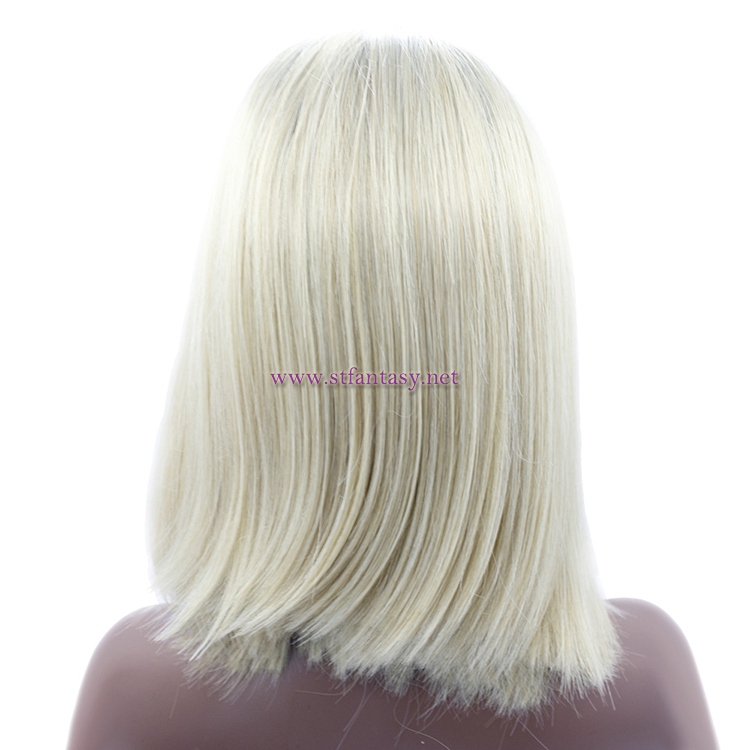 Ombre Color Synthetic Lace Front Wig- Short Straight Bob Wig Supplier