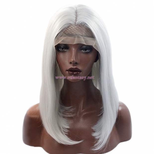 Cheap synthetic lace front wigs- Gray  Bob Wig vendor