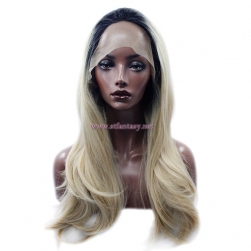 Ombre Color Wig- Guangzhou Wig Supplier 18" Synthetic Lace Front Wig