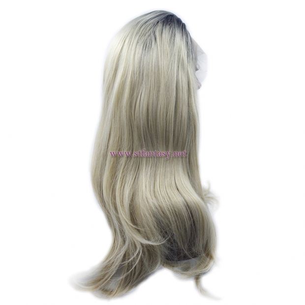 Ombre Color Wig- Guangzhou Wig Supplier 18" Synthetic Lace Front Wig