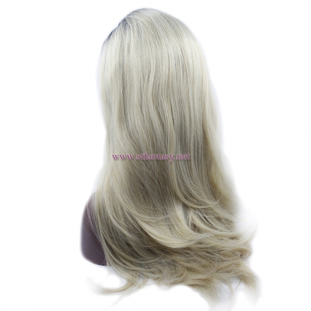 Ombre Color Wig- Guangzhou Wig Supplier 18" Synthetic Lace Front Wig