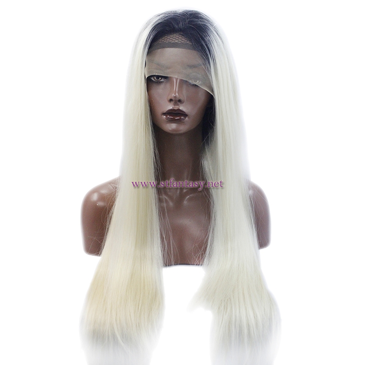 100% Density Lace Front Wig- Silky Straight Women's Wog Outlet