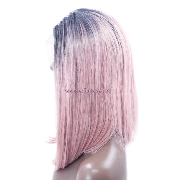 Pink Ombre Wig- Cheap Synthetic Lace Front Wig from Guangzhou Fantasy Wig