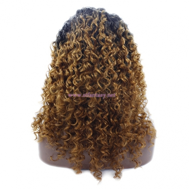 Guangzhou Wig Supplier -Heat Resistant Fiber Kinky Curly Lace Front Wig