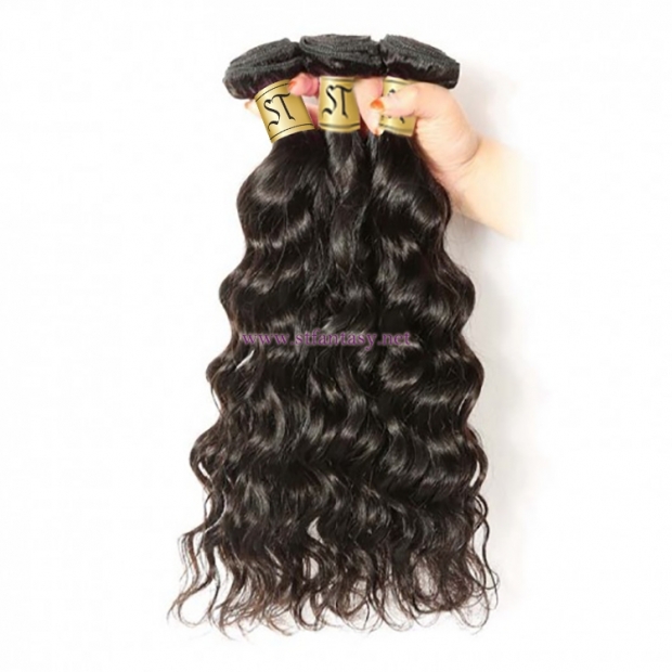 ST Fantasy 3BundlesLot Peruvian Natural Wave Human Hair Bundles