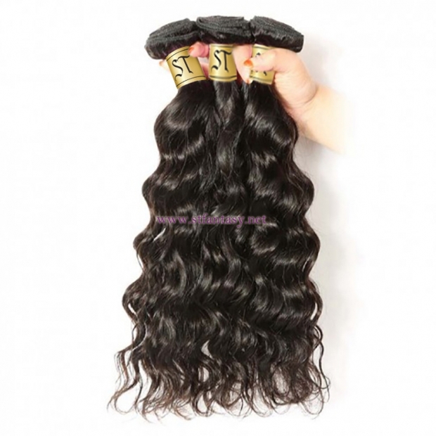 ST Fantasy Indian Natural Wave Virgin Hair Weave 3Bundles Human Hair