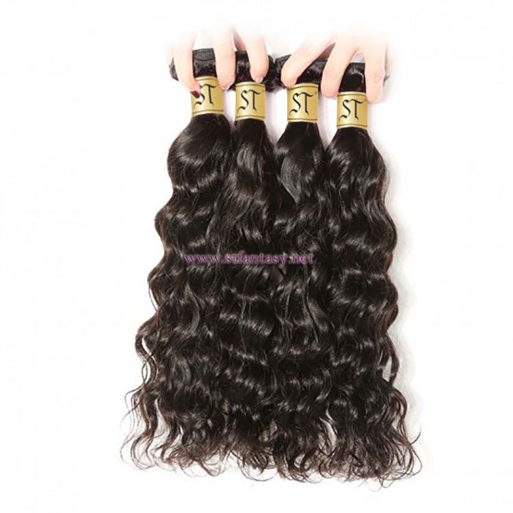 ST Fantasy Virgin Brazilian Natural Wave Hair 4Bundles Weaves