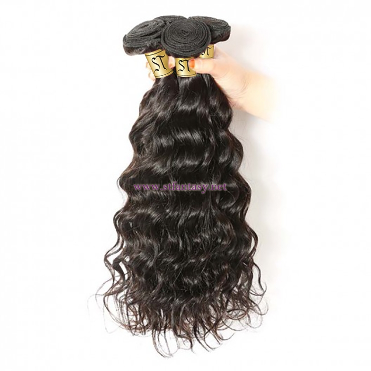 ST Fantasy Indian Natural Wave Virgin Hair Weave 3Bundles Human Hair