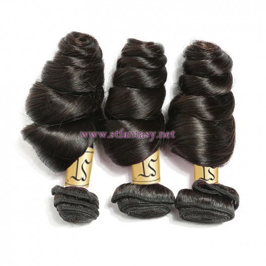 ST Fantasu 3 bundles Brazilian Loose Wave African American Hairstyles