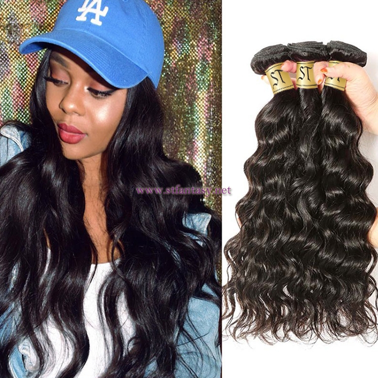 ST Fantasy 3Bundles/Lot Peruvian Natural Wave Human Hair Bundles