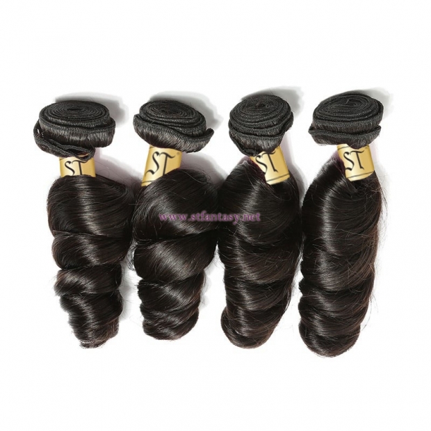 ST Fantasy 4pcs/pack Indian Loose Wave Virgin Human Hair Weave