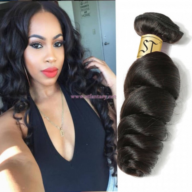 ST Fantasy Brazilian Loose Wave Hair 4Bundles African American Hairstyles