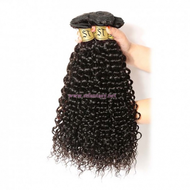 ST Fantasy Virgin Curly Hair Weave Unprocessed Human Hair 1Bundle