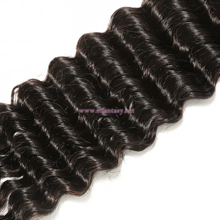 ST Fantasy Deep Wave Brazilian Hair 3Bundles African American Hairstyle