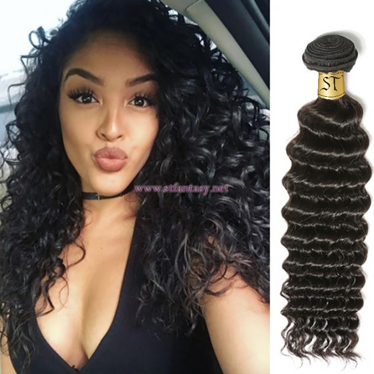 ST Fantasy Unprocessed Virgin Peruvian Deep Wave Hair 3Bundles