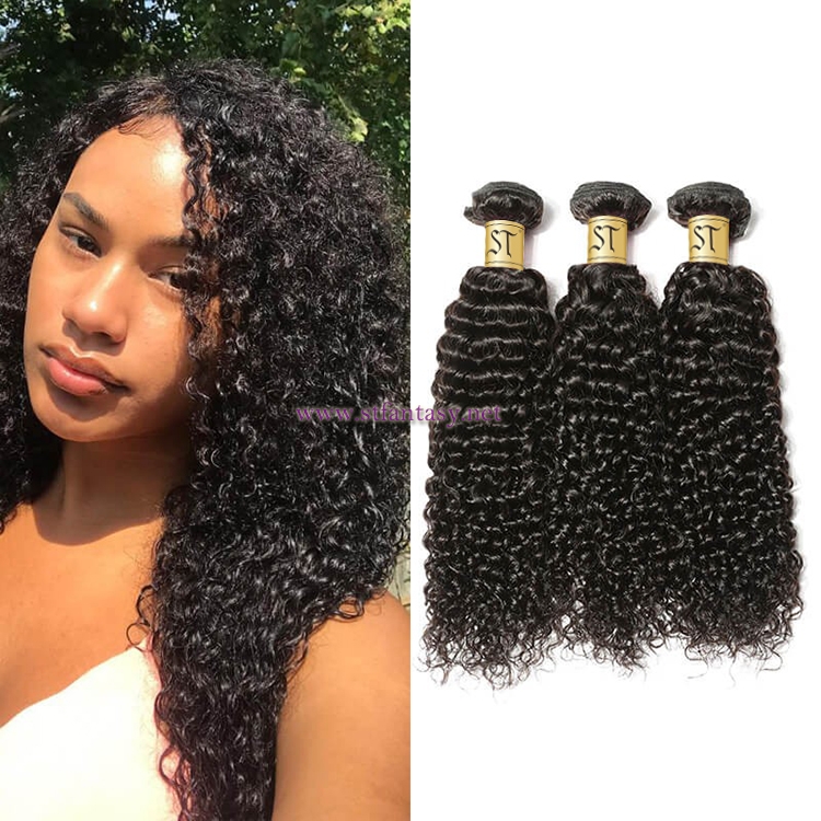 ST Fantasy  Peruvian Virgin Remy Jerry Curly Hair 3Bundles