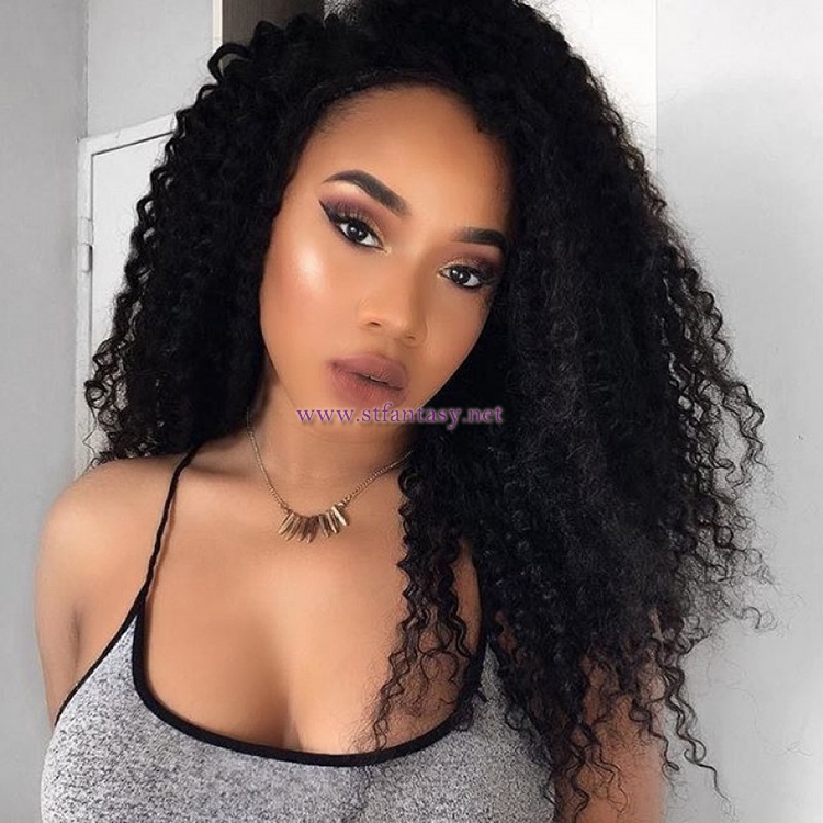 ST Fantasy Brazilian Jerry Curly Human Virgin Hair Weaving 3Bundles Deals