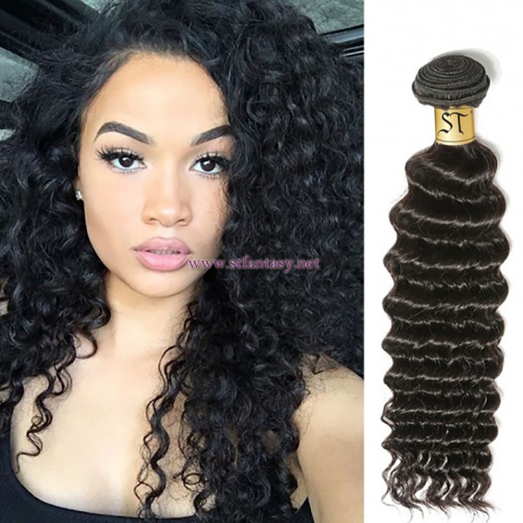 ST Fantasy Deep Wave Brazilian Human Virgin Hair 3Bundles