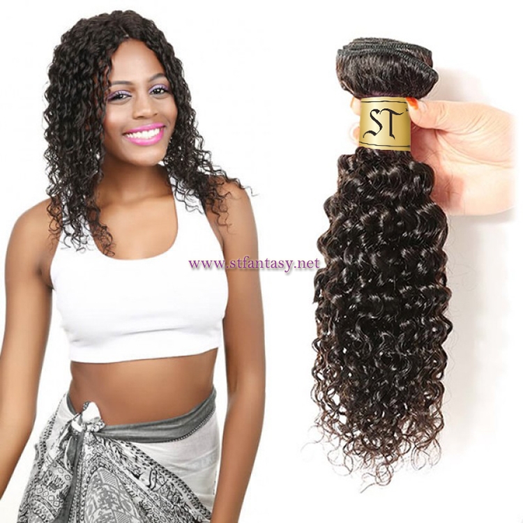 ST Fantasy Virgin Curly Hair Weave Unprocessed Human Hair 1Bundle