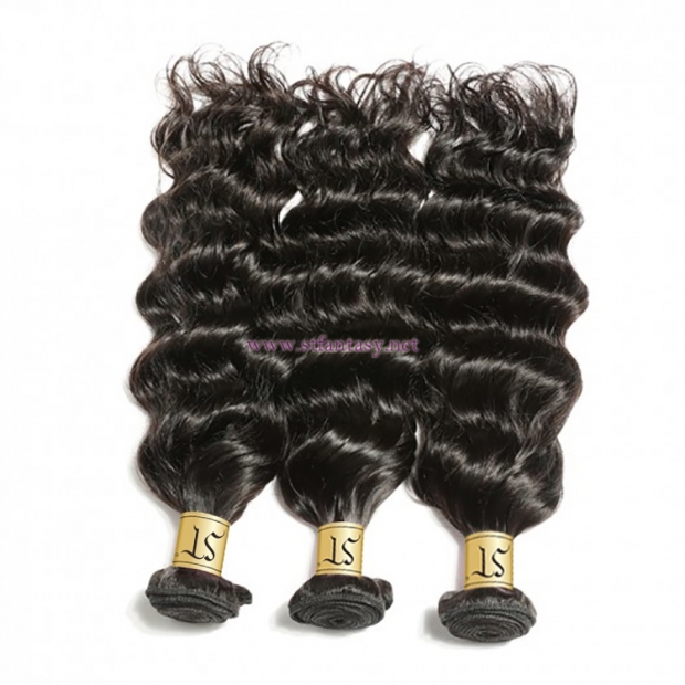 ST Fantasy Peruvian Virgin Hair Peruvian Deep Wave Hair 3Bundles Human Hair Weaving